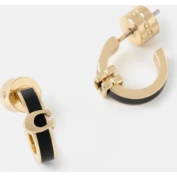 Módní doplněk Náušnice Coach 37560726GLD001 černá 99X, vel. ONE SIZE