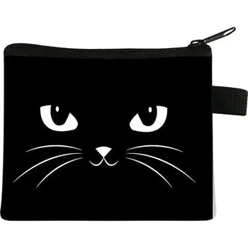 Peněženka Malá dámská peněženka s motivem kočky - 08