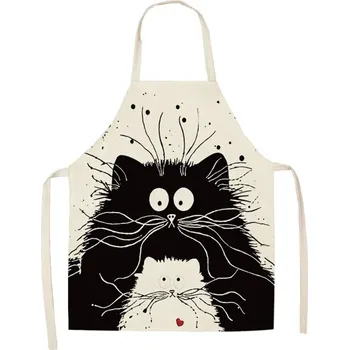 Kuchyňská zástěra Kuchyňská zástěra | zástěra na vaření, styl kočka - A,38x47cm