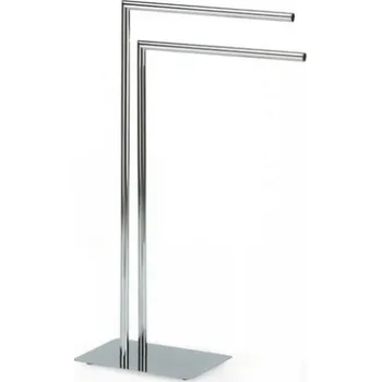 Věšák STOJANOVÝ VĚŠÁK NA RUČNÍKY DVOJITÝ CHROM KELA