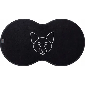 Miska pro psa Textilní podložka pod misku (cestovní) Max-Dywanik černá 1 l