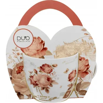 Porcelánový hrnek SECESE 460 ml v papírovém košíku