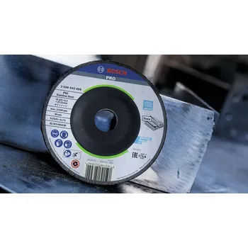 Příslušenství k brusce BOSCH Expert for Inox Hrubovací kotouč profilovaný, 115x22,23x6 mm 2608600539 free_store_pickup