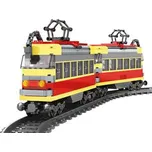 Kompatibilní stavebnice BLOXO tramvaje na baterie s kolejemi 724 ks