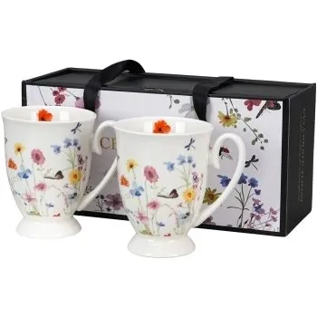 Sada 2 porcelánových hrnků AMELIA 340 ml