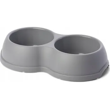 Sada dvou plastových misek Barry King šedá 0,5 l