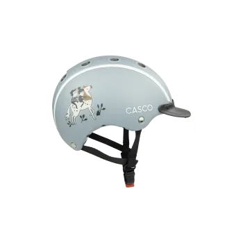 Cyklistická přilba Dětská helma CASCO Nori Tail of Trails – grey comic Velikost: XS- 50-52cm