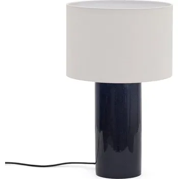Čtecí lampička Modrá stolní lampa s textilním stínidlem (výška 53,5 cm) Toneric – Kave Home ID_1826876