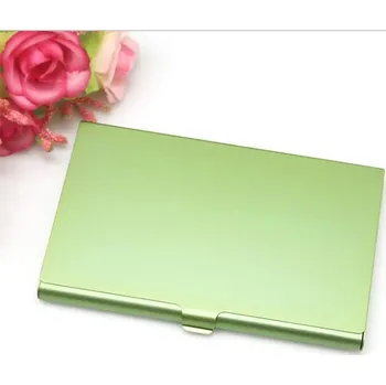 Vizitkář Vizitkář kovový | pouzdro na vizitky, držák na karty - Zelená