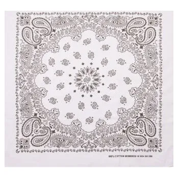 Šátek Šátek Bandana XL Urban Classics - bílý-hnědý