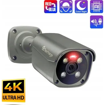 Bezpečnostní kamera Techage TA-XM-605GP AI-80N Grafitová venkovní kamera 8MP s PoE a IP