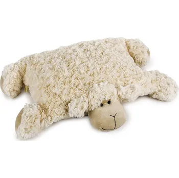 Povlečení BO-MA Trading Polštářek Ovečka na knoflík, 35 x 45 cm, béžová