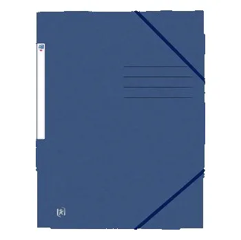 Archivační box Oxford, Tříchlopňové desky, karton, A4, tmavě modrá