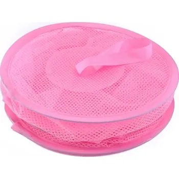 úložný prostor na hračky Závěsný pořadač | organizér na hračky, třípatrový - Růžová