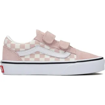 Chlapecké tenisky tenisky dětské VANS Old Skool V COLOR THEORY CHECKERBOARD KIDS SEPIA ROSE - 30,5