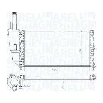 Chladič motoru Chladič, chlazení motoru MAGNETI MARELLI 350213114000