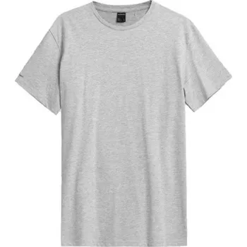 Pánské tričko Outhorn Pánské tričko HOZ21-TSM613 warm light grey melange M