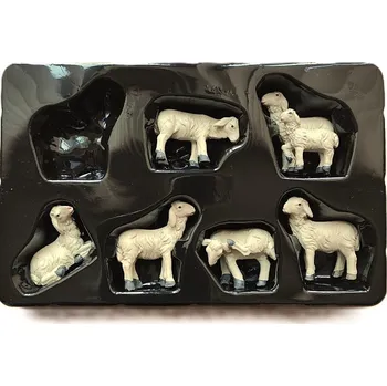 Ovečky - sada 6 ks 4 cm figurek do betlému Polyresin