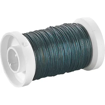 Vázací drát Knorr Prandell Aranžérský floristický drát 0,35mm 100m - antracitový žíhaný