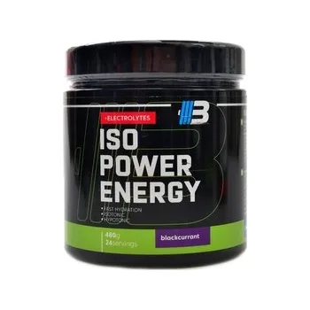 Iontový nápoj Body nutrition - Iso power energy + elektrolyty 480 g - rybíz