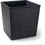 Plastový květináč Juka vroubek 250x250 mm, grafit