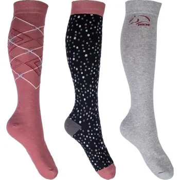 Podkolenky COLORADO HKM set 3ks – jezdecké podkolenky Barva: černá, Velikost: 35-38