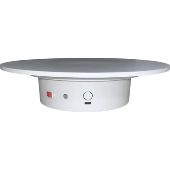 360° Velkokapacitní Otočný Podstavec Stativ Foto Video 15kg Bílá