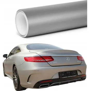 Polep vozidla AUTO FÓLIE STŘÍBRNÁ MATNÁ STŘÍBRNÁ 30 m x 152 cm