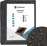 Krycí plachta s oky 4x7 m, extra silná 210g PE, šedá SPRINGOS PROTECT