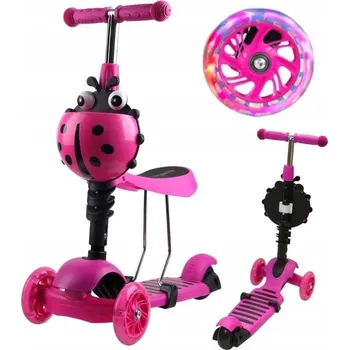 Koloběžka Tříkolová koloběžka Enero 1017655 růžovo-černá