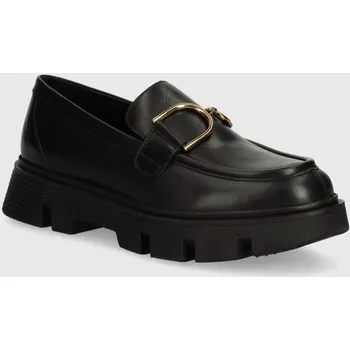 Dámské mokasíny Kožené mokasíny Geox D VILDE D46UAH.00043.C9999 černá 99X, EUR 41