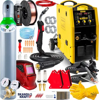 Svářečka INVERTOROVÁ SVÁŘEČKA MAGNUM MIG 315 MAG MMA 315A 400V SYNERGIE HLINÍK