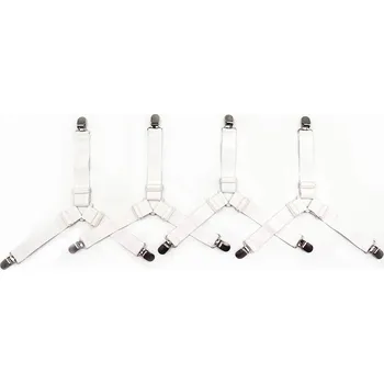 Prostěradlo Nastavitelné spony na prostěradla - Bílá