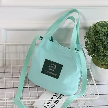 Kabelka Plátěná dámská kabelka přes rameno | crossbody kabelka | malá kabelka - Modrá