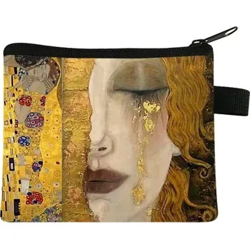 Peněženka Dámská malá peněženka s olejomalbou | malá kabelka - 6