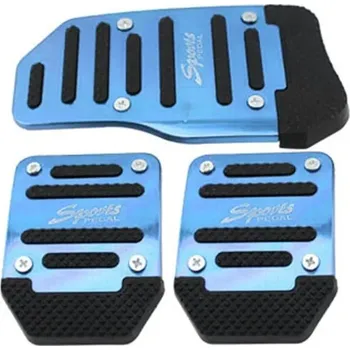 Pedál na kolo Hliníkové sportovní pedály do auta | pedály, automobilové pedály 3 ks - Modrá