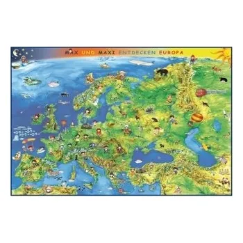 Kindereuropakarte - Max und Maxi entdecken Europa