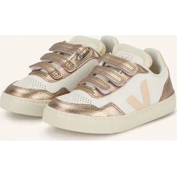 Dámská obuv Veja Dívčí Teniska V-90, bílá / zlatá / béžová, 31