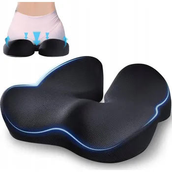 Polštář ORTOPEDICKÝ POLŠTÁŘ NA SEDADLO BEDERNÍ DO AUTA NA ŽIDLI KŘESLO