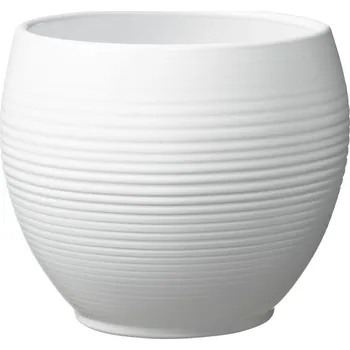 Keramický květináč Manacor matný 16 cm bílý
