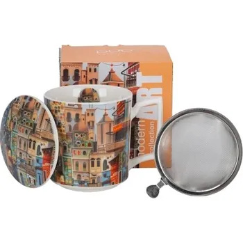 Porcelánový hrnek byliňák MODERN SWEET CITY 450 ml