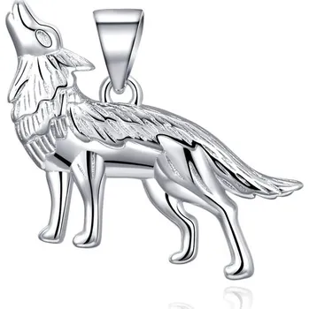 Šperk MOISS stříbrný přívěsek VLK