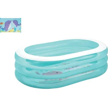 Dětský bazének Intex Bazén 57482 nafukovací OVÁL transparentní 163 x 107 x 46 cm