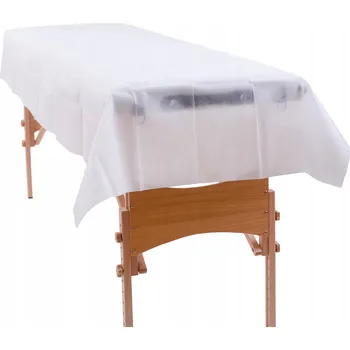 Prostěradlo Prostěradla z netkané textilie na jedno použití střižená bílá Extra 100x215 cm - 10 ks