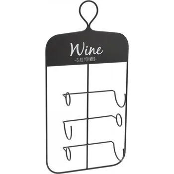 Stojan na víno Nástěnný stojan na víno 60x31x12