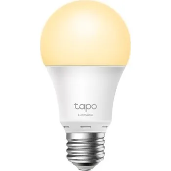 Žárovka TP-LINK Smart Wi-Fi Light Bulb, Dimmable SPEC: 2.4 GHz, IEEE 802.11b/g/n, E27 Base, 220–240 V, 50/60 Hz, 806 lm, 8.7 W, 2,700 K, Tapo L510E