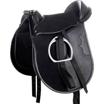 Jezdecké sedlo Dětské sedlo HKM Shetty Funny Horses Barva: Černo růžová vč. podbřišníku a třmenů