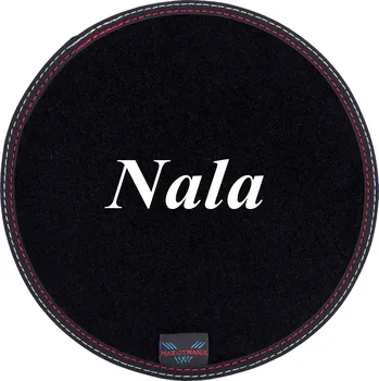 Miska pro psa Podložka pod misku Max-Dywanik textilní černá s výšivkou 24x24 cm