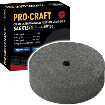 Brusný kotouč Procraft S46X15/1 EM100 46 mm