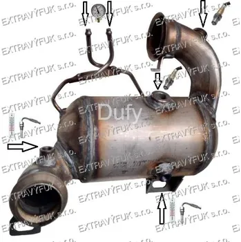 Výfukový systém Dacia Lodgy 1.3 TCe 100 Montážní katalyzátor výfuku 1091756-14